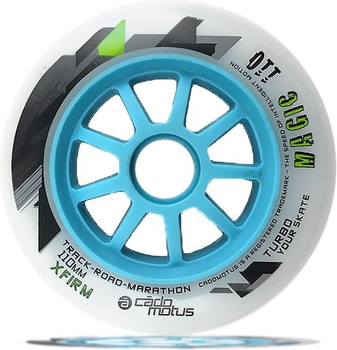 Magic inline skate wiel | XF | 85A/60A (medium) | per set | 110mm